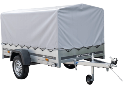 KIPP Garden 230/R Einachs-Kippanhänger mit grauer Plane