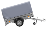 750 kg PKW-Anhänger Unitrailer 201R 200x125 ungebremst mit Hochplane H800 kippbar – Bild 2