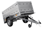 Garden Trailer 200 Kipp Anhänger Gesamtansicht mit hohen Bordwänden