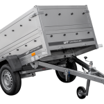 Garden Trailer 200 Kipp Anhänger Gesamtansicht mit hohen Bordwänden