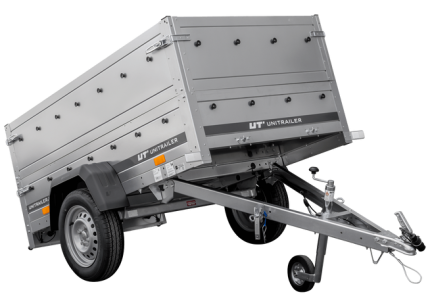 Garden Trailer 200 Kipp Anhänger Gesamtansicht mit hohen Bordwänden