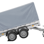 Doppelachs Anhänger mit Plane Hauptansicht