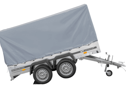 Doppelachs Anhänger mit Plane Hauptansicht