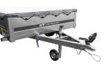 Doppelachsanhänger 264x125 cm gebremst mit Plane UNITRAILER Garden Trailer 264 – Bild 2
