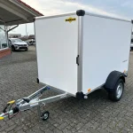 Humbaur HK 132513-15P Kofferanhänger weiß Frontansicht