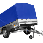UNITRAILER Garden 201/R KIPP Anhänger mit H-800 Aufbau und blauer Plane