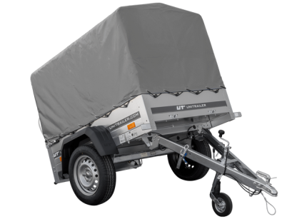 Garden Trailer 150 KIPP mit montierter Hochplane