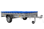 Kippanhänger 750 kg zGG 264x125 cm ungebremst Plane UNITRAILER Garden Trailer 264 KIPP – Bild 4