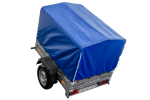 Kippanhänger 750 kg zGG 150x106 cm ungebremst Hochplane UNITRAILER Garden Trailer 150 KIPP – Bild 3