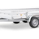 LPA Tandemanhänger mit Stahlbordwänden Seitenansicht