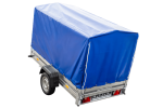 Kippbarer PKW-Anhänger 750 kg | 230×125 cm | ungebremst mit Hochplane UNITRAILER Garden Trailer 230 – Bild 2