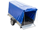 Kippbarer PKW-Anhänger 750 kg | 230×125 cm | ungebremst mit Hochplane UNITRAILER Garden Trailer 230 – Bild 4