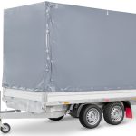 Plateau Anhänger Tandemachse mit Aluminium Bordwänden
