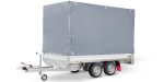 Plateau Anhänger Tandemachse mit Aluminium Bordwänden