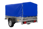 UNITRAILER Garden 201/R KIPP Federanhänger mit H-800 Aufbau und blauer Plane – Bild 3