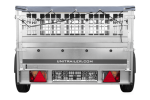 750 kg Kippanhänger Unitrailer Garden 201R ungebremst mit Gitteraufsatz und Plane – Bild 4
