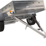 Garden Trailer 201 KIPP Anhänger Seitenansicht mit geöffneter Bordwand