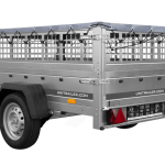 750 kg Kippanhänger Unitrailer Garden 201R ungebremst mit Gitteraufsatz und Plane