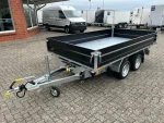 Humbaur HTK 2700.31 Autoanhänger Seitenansicht mit Stahlbordwänden
