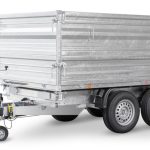 SKS ALU 3-Seiten-Kippanhänger mit verzinkter Stahlmulde