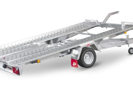 LAT 350 kippbarer Autoanhänger Seitenansicht