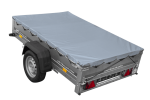 Kippanhänger 200x125 UNITRAILER Garden 201/R KIPP mit Federung und grauer Plane – Bild 5