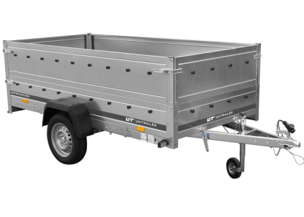 Verzinkter Plattformanhänger Garden Trailer 264 Seitenansicht