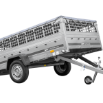 Unitrailer Garden 265 KIPP mit grauer Plane Seitenansicht