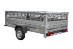 Unitrailer Garden 265 KIPP PKW-Anhänger – 264 x 150 cm mit Gitteraufsatz, grauer Plane & 750 kg zul. Gesamtgewicht – Bild 2