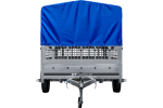 750 kg PKW-Anhänger Unitrailer 265x150 ungebremst mit Hochplane – Bild 2