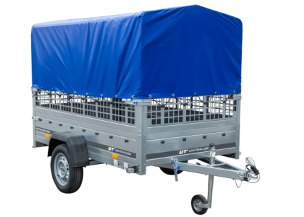 UNITRAILER Garden 230/R KIPP mit hoher blauer Plane