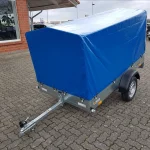 Autoanhänger 750 kg mit blauer Hochplane 120 cm