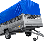 Unitrailer Garden 265 KIPP Anhänger mit blauer Plane