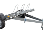 Kippbarer Motorradanhänger UNITRAILER MOTO 3 Seitenansicht