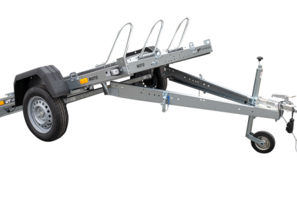 Kippbarer Motorradanhänger UNITRAILER MOTO 3 Seitenansicht