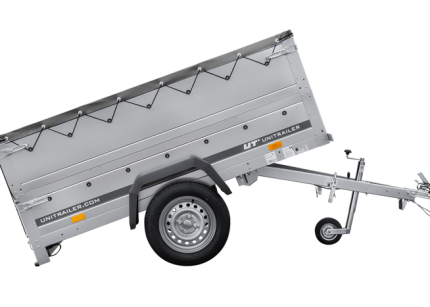 Verzinkter Kippanhänger mit erhöhten Bordwänden