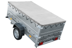Kippbarer Anhänger Garden Trailer 230 KIPP mit Plane und Bordwanderhöhungen – Bild 4