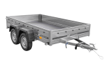 Doppelachsiger Pkw-Anhänger mit großer Ladefläche aus verzinktem Stahl