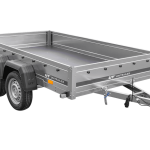Doppelachsiger Pkw-Anhänger mit großer Ladefläche aus verzinktem Stahl