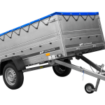 Verzinkter Einachsanhänger Seitenansicht