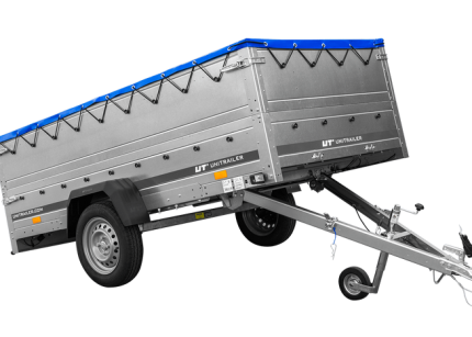 Verzinkter Einachsanhänger Seitenansicht