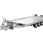 Aluminium-Plattformanhänger PMT S 4000/18 TR – Tridem 3500 kg mit 18 mm Aluboden
