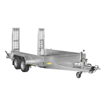 Aluminium Plattformanhänger PMT 3060/17 T Seitenansicht
