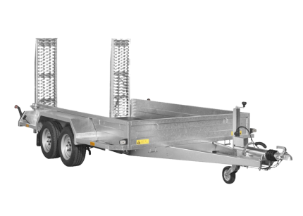 Aluminium Plattformanhänger PMT 3060/17 T Seitenansicht