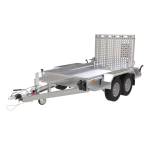 Aluminium Plateauanhänger 2700 kg Seitenansicht