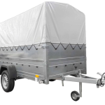 UNITRAILER 264/R KIPP Kippanhänger mit grauer H-800 Plane