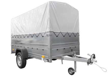 UNITRAILER 264/R KIPP Kippanhänger mit grauer H-800 Plane