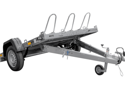 Motorradanhänger UNITRAILER MOTO 3 mit drei verzinkten Radschienen