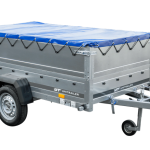 UNITRAILER Garden 230/R KIPP mit blauer Plane Seitenansicht