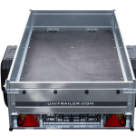 Garden Trailer 200 KIPP Anhänger Seitenansicht mit Plane